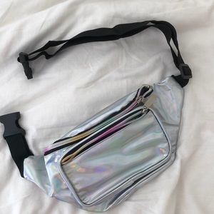 Holographic festival fanny pack